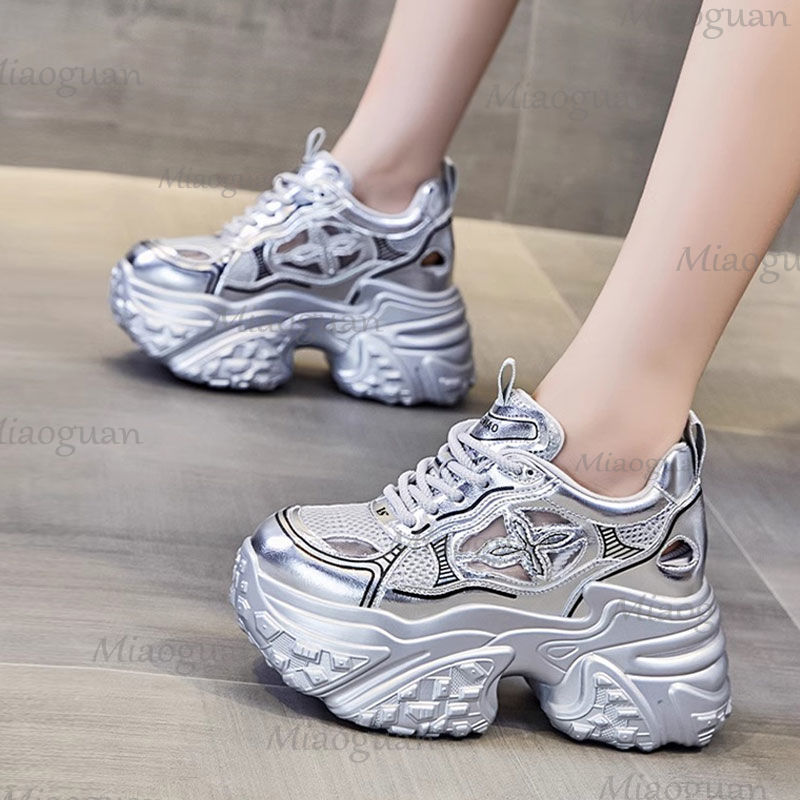 Mesh Trainer Breathable - Women Fashion 7CM Platform Sneakers Mesh