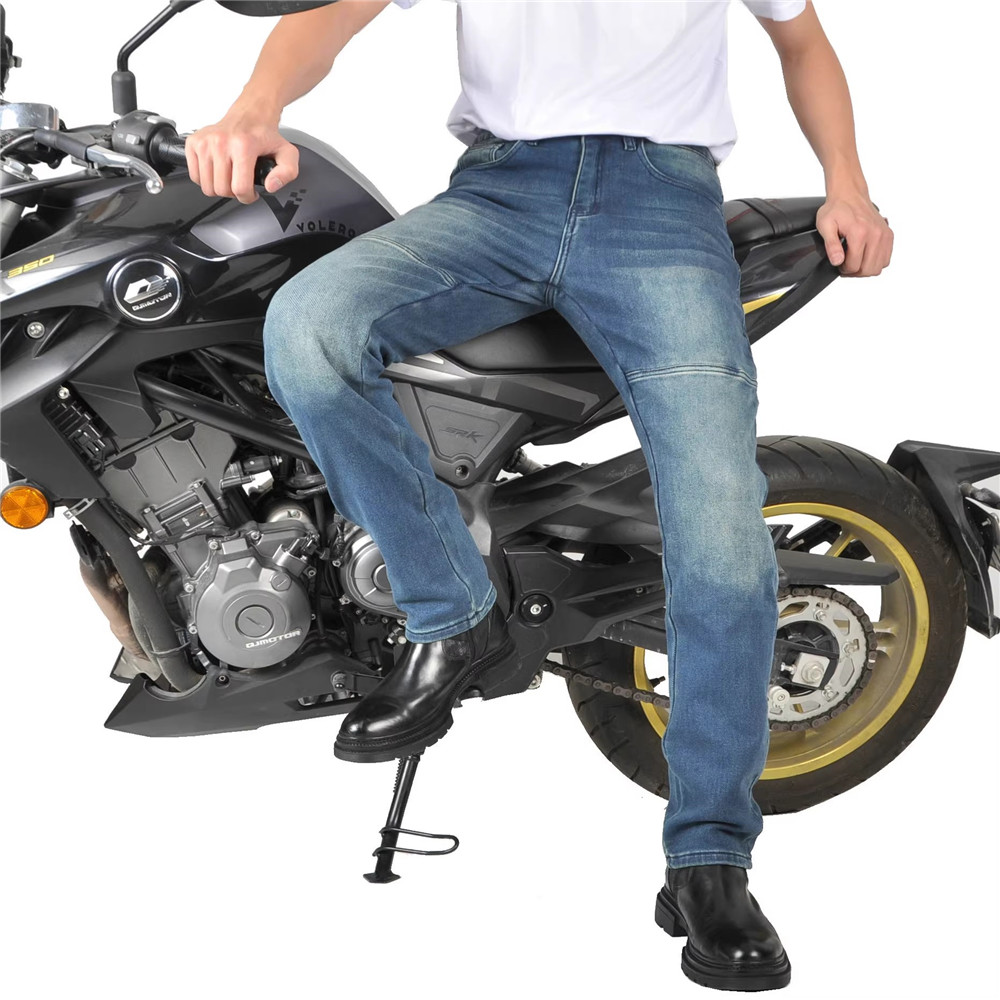 Motorcycle Riding Jeans Pants  - Men'S Shoes With Jeans recension och pris