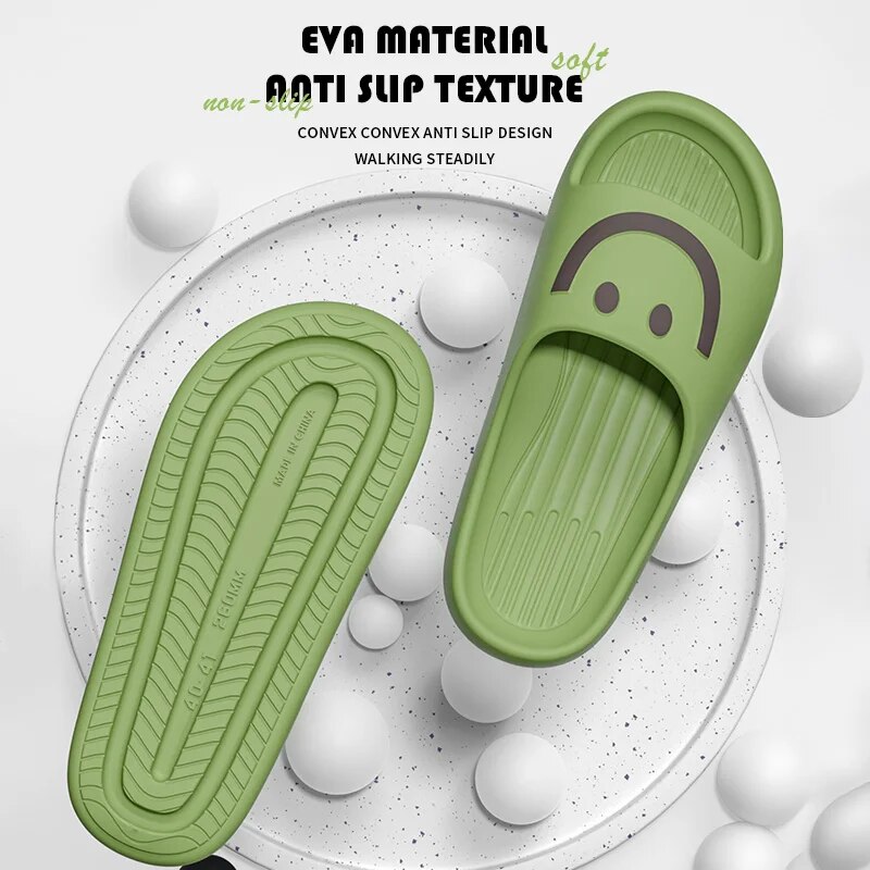 Smiley Face Cloud Slippers Wom - Men'S Shoes For Summer recension och pris