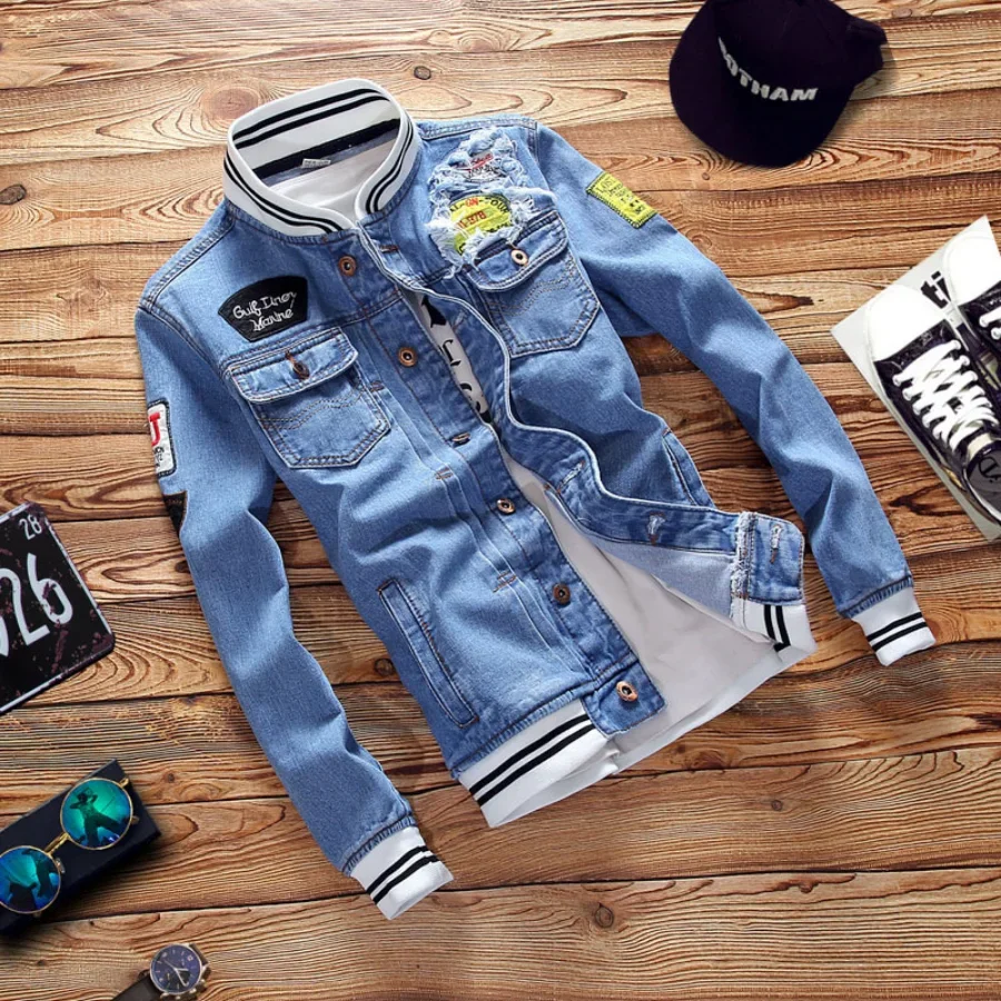 New 2026 Men's Denim Jackets F - Men'S Shoes With Jeans recension och pris