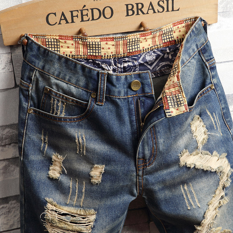 Ripped Hip-hop Denim Shorts Me - Men'S Shoes With Jeans recension och pris