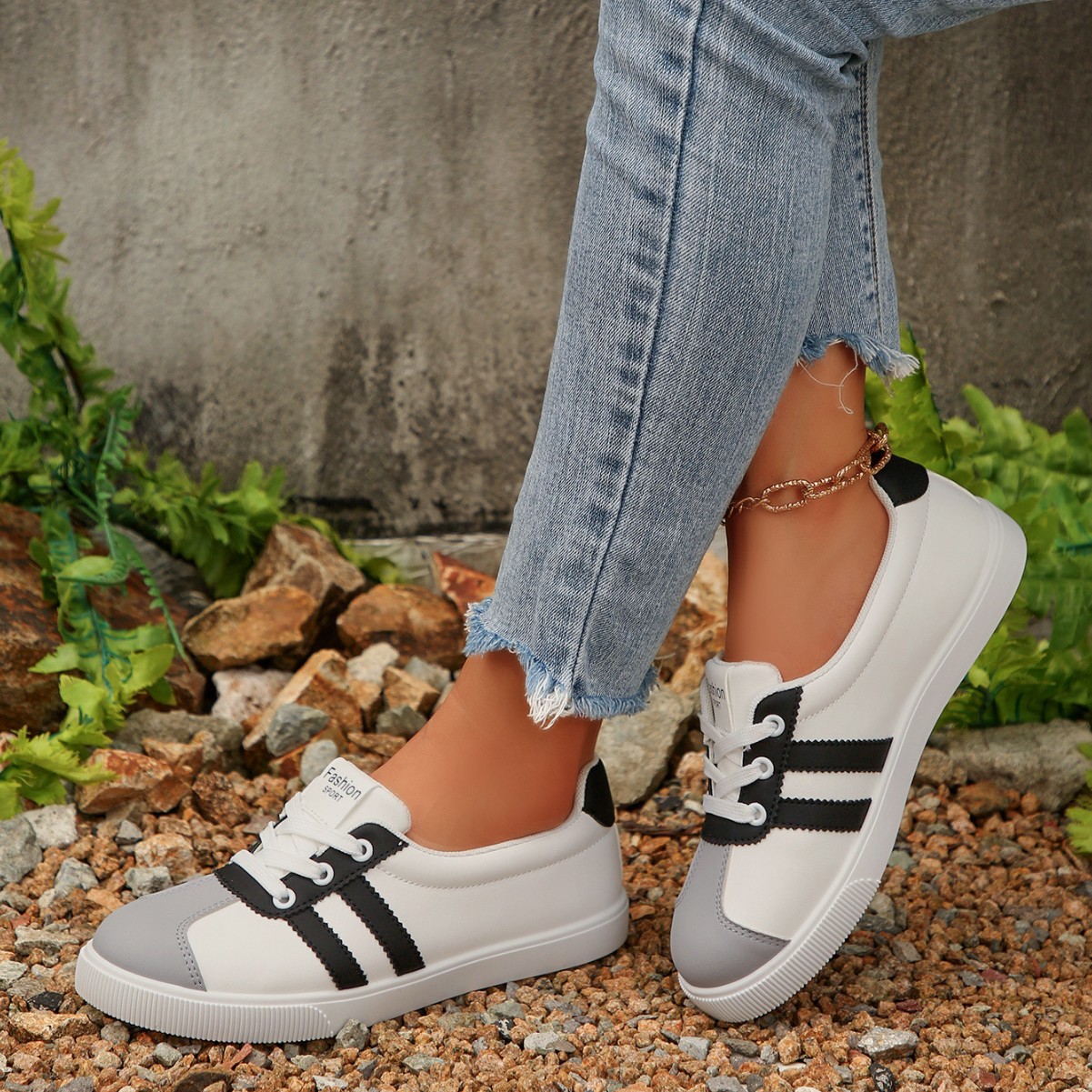 Korean Style Women Spring Autu - Casual Sneaker Low recension och pris