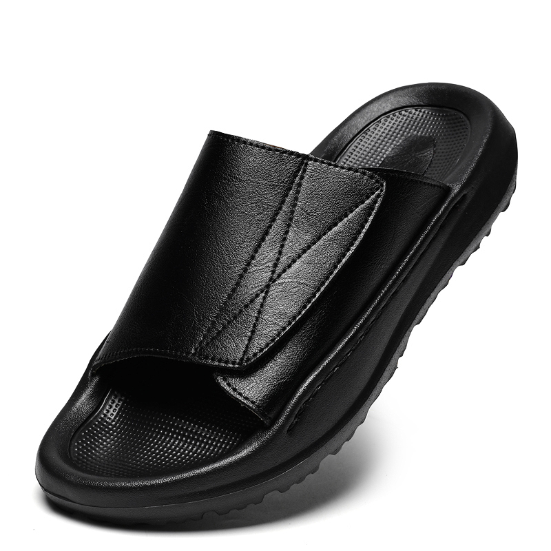 Easy-top Leather Slide Slipper - Men'S Shoes Comfortable Walking recension och pris