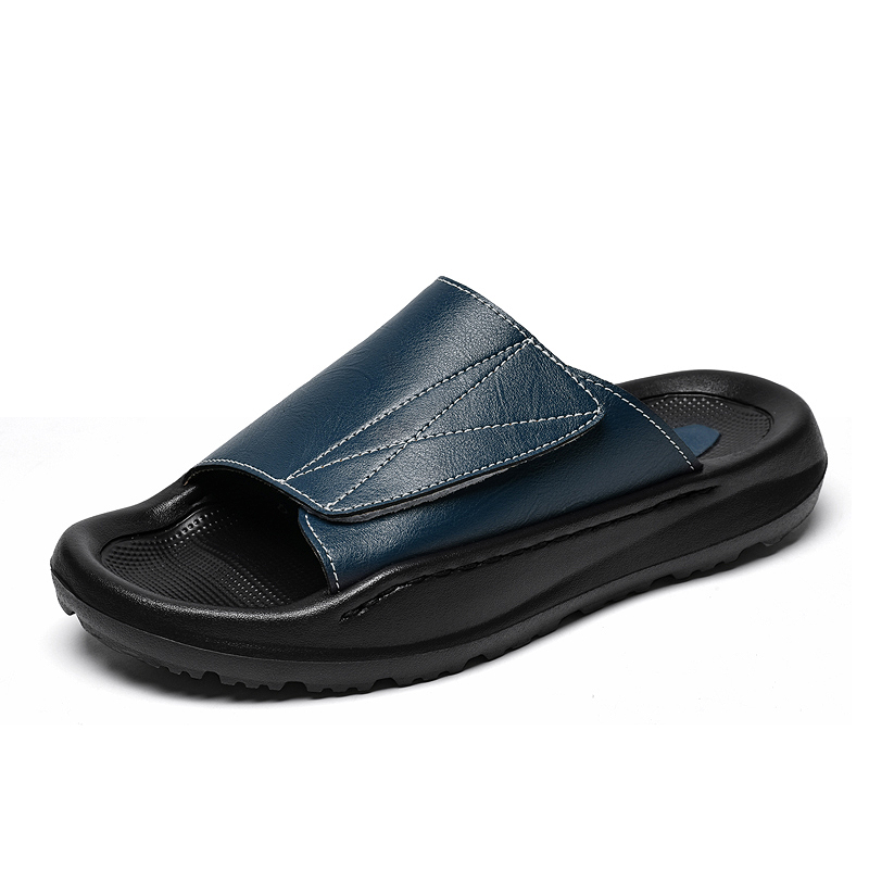 Easy-top Leather Slide Slipper - Men'S Shoes Comfortable Walking recension och pris