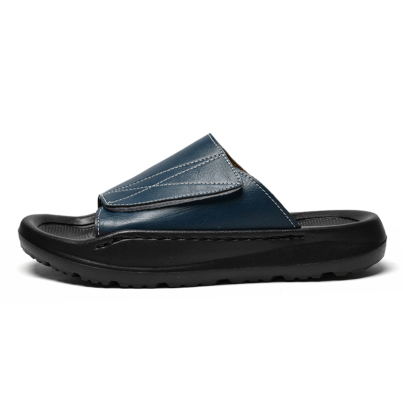 Easy-top Leather Slide Slipper - Men'S Shoes Comfortable Walking recension och pris