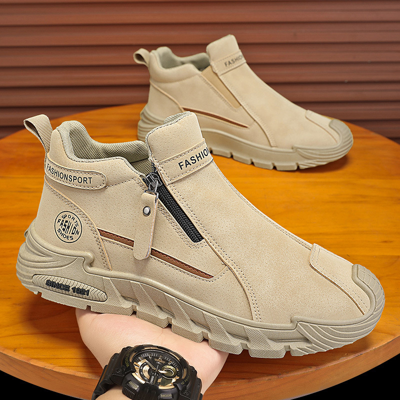Men's Casual Zipper Closed Sho - Men'S Shoes Comfortable Walking recension och pris