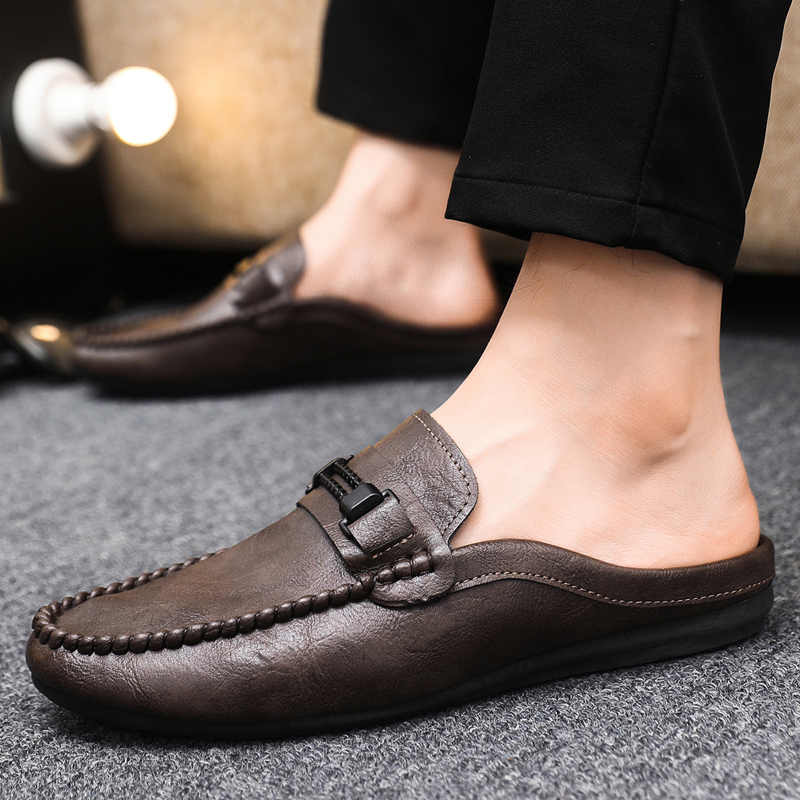 Summer Men Half Slippers Non-s - Men'S Shoes Comfortable Walking recension och pris