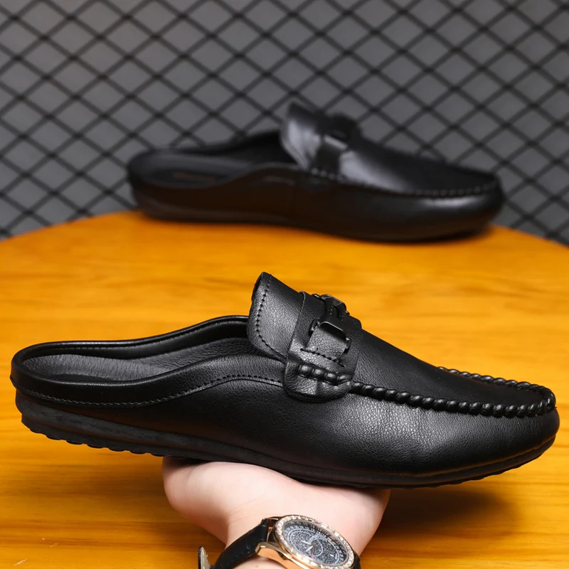 Summer Men Half Slippers Non-s - Men'S Shoes Comfortable Walking recension och pris