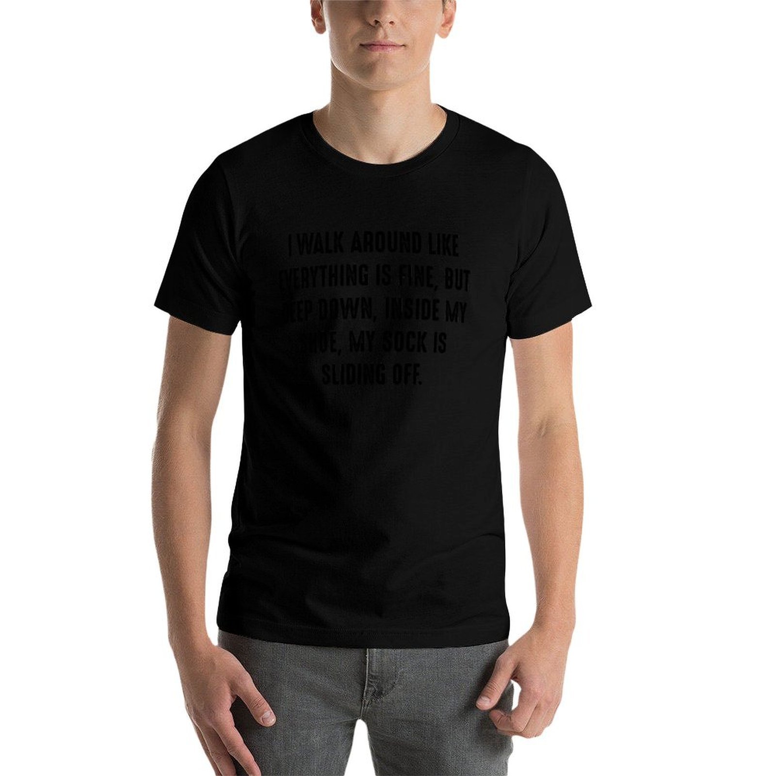 Funny Quote 6 - I walk around  - Men Shoes Quotes recension och pris