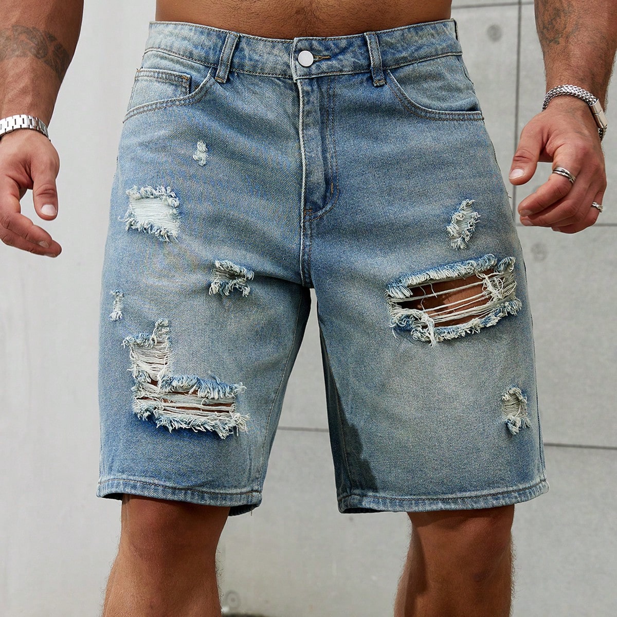 New Fashion Mens Ripped Short  - Men'S Shoes With Jeans recension och pris