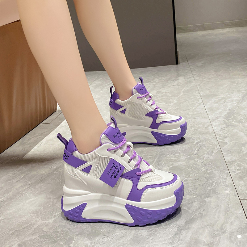 9.5CM Women High Platform Snea - Mesh Trainer Breathable recension och pris