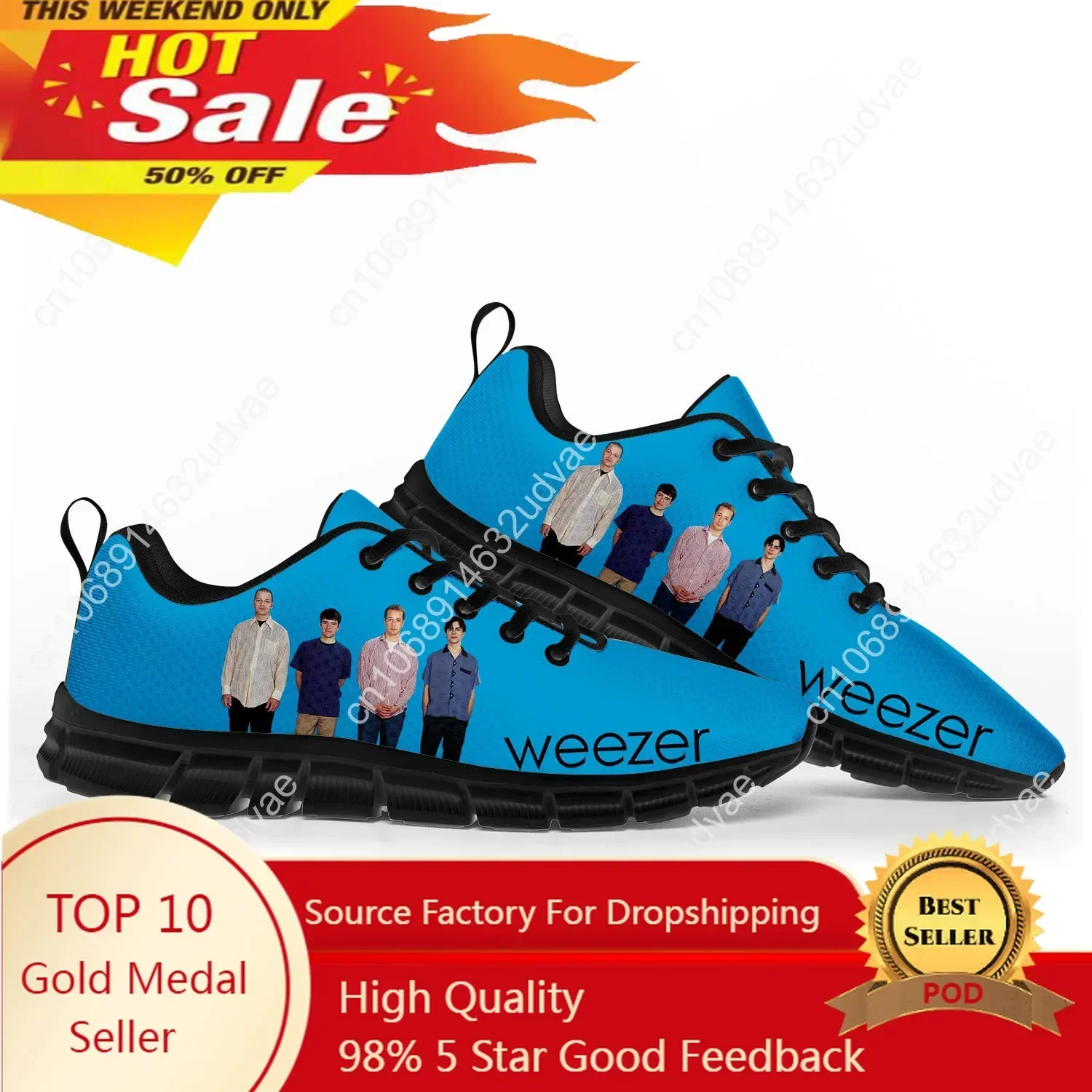 Weezer Sports Shoes Mens Women - Casual Sneaker Low recension och pris