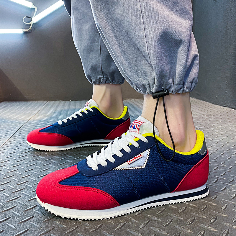 Blue Red Lightweight Sneakers  - Men'S Shoes Half Cut recension och pris
