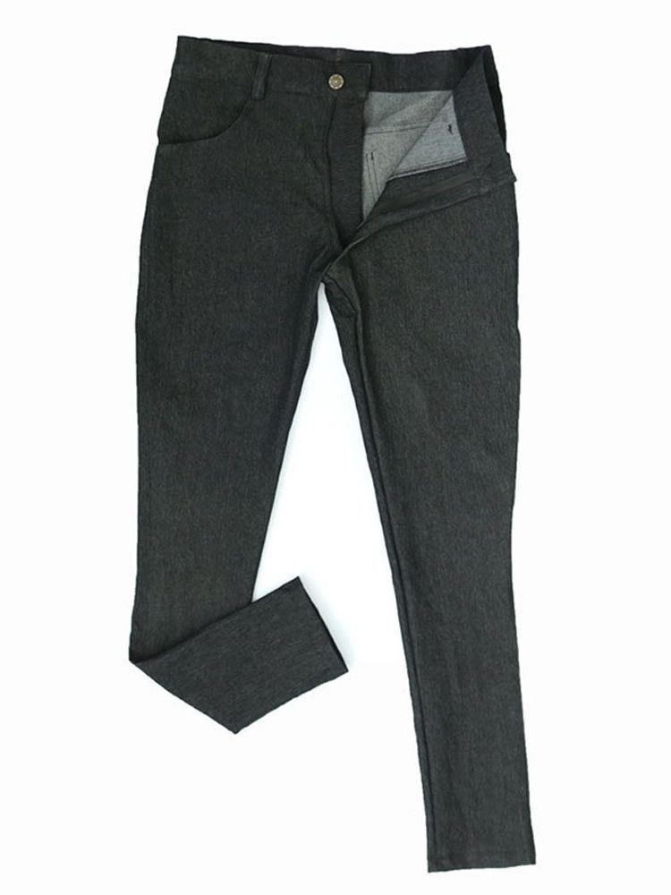 M-3XL Mens Elastic Denim Jeans - Men'S Shoes With Jeans recension och pris