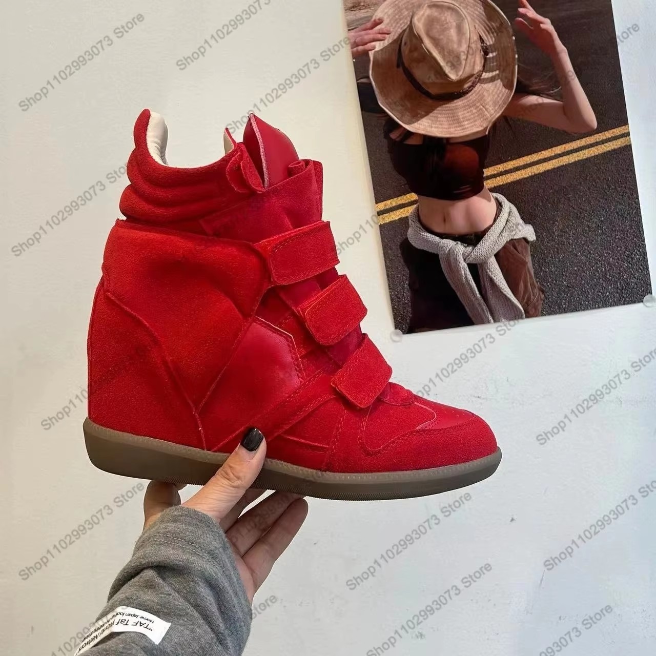 Women Hidden Wedge Heel High‑T - Casual Sneaker Low recension och pris